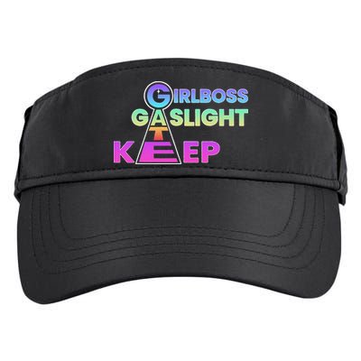 That Go Hard Girlboss Gaslight Gatekeep Trending Adult Drive Performance Visor
