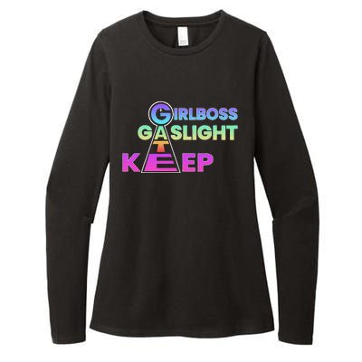 That Go Hard Girlboss Gaslight Gatekeep Trending Womens CVC Long Sleeve Shirt