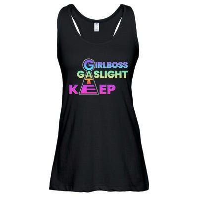 That Go Hard Girlboss Gaslight Gatekeep Trending Ladies Essential Flowy Tank