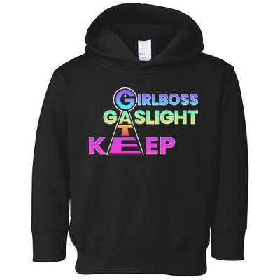 That Go Hard Girlboss Gaslight Gatekeep Trending Toddler Hoodie