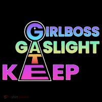 That Go Hard Girlboss Gaslight Gatekeep Trending Women's V-Neck T-Shirt
