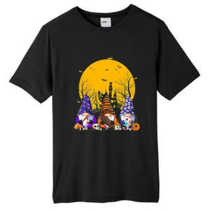 Three Gnomes Happy Halloween Fall Candy Corn Pumpkin Tall Fusion ChromaSoft Performance T-Shirt