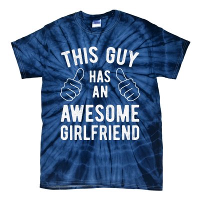 This Guy Has An Awesomefriend Cute Valentine's Gift Tie-Dye T-Shirt