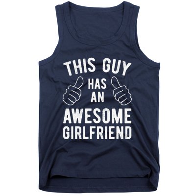 This Guy Has An Awesomefriend Cute Valentine's Gift Tank Top