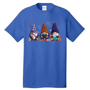 Three Gnomes Happy Halloween Fall Candy Corn Pumpkin Tall T-Shirt