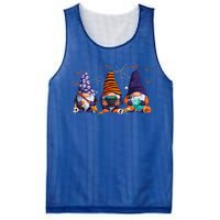 Three Gnomes Happy Halloween Fall Candy Corn Pumpkin Mesh Reversible Basketball Jersey Tank