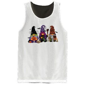 Three Gnomes Happy Halloween Fall Candy Corn Pumpkin Mesh Reversible Basketball Jersey Tank