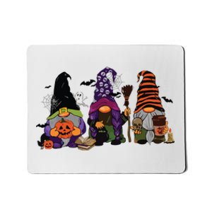 Three Gnomes Happy Halloween Fall Candy Corn Pumpkin Mousepad