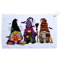 Three Gnomes Happy Halloween Fall Candy Corn Pumpkin Grommeted Golf Towel