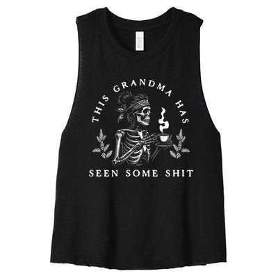 This Grandma Has Seen Some Shit Women's Racerback Cropped Tank