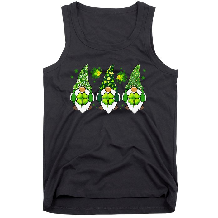 Three Gnomes Happy St Patrick's Day Tank Top