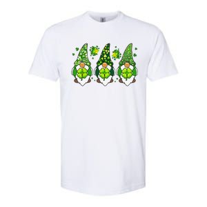 Three Gnomes Happy St Patrick's Day Softstyle CVC T-Shirt