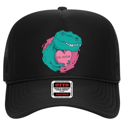 Tfunny Giftrex Hugging A Be Mine Heart Cute Valentine's Day Gift Cute Gift Trucker Hat