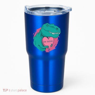 Tfunny Giftrex Hugging A Be Mine Heart Cute Valentine's Day Gift Cute Gift Tumbler