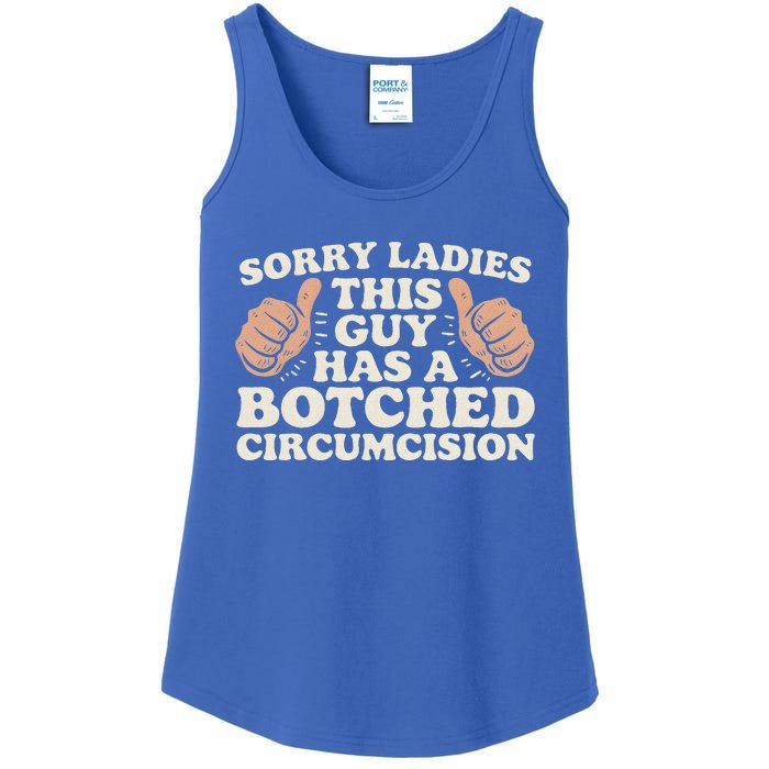 This Guy Has A Botched Circumcision Ladies Essential Tank