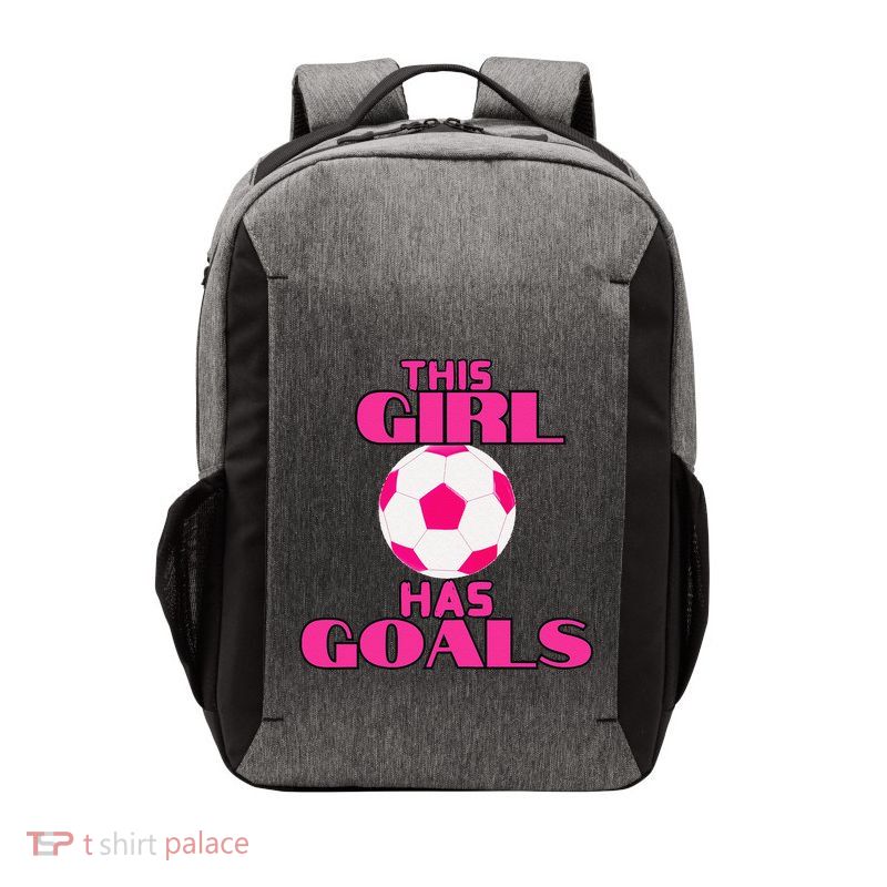 This Girl Has Goals Soccer Vector Backpack