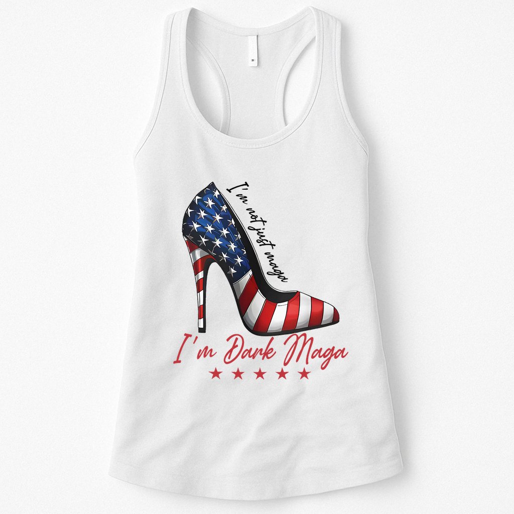 Trump Girl High Heel IM Dark Maga Supporter Vote For Trump Womens Tank Top
