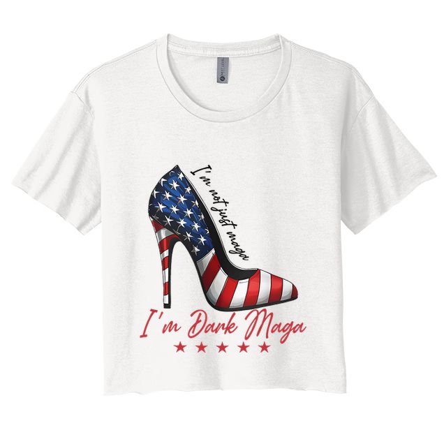Trump Girl High Heel IM Dark Maga Supporter Vote For Trump Crop Top