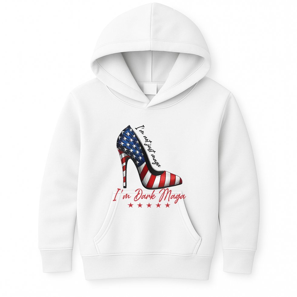 Trump Girl High Heel IM Dark Maga Supporter Vote For Trump Kids Hoodie