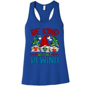 Three Gnomes Holding Hearts For Earth Day Is Every Day Cool Gift Women's Racerback Tank