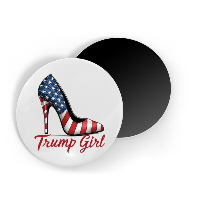 Trump Girl High Heel Stilettos American Flag Trump 2024 Magnet