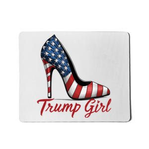 Trump Girl High Heel Stilettos American Flag Trump 2024 Mousepad