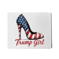 Trump Girl High Heel Stilettos American Flag Trump 2024 Mousepad