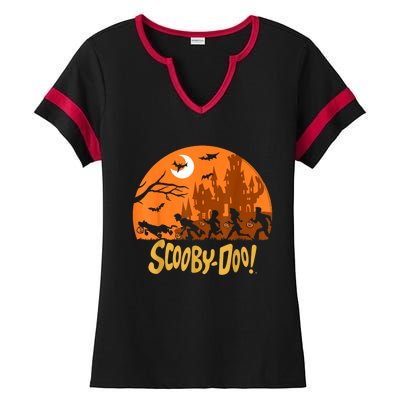 The Gang Halloween Logo Ladies Halftime Notch Neck Tee