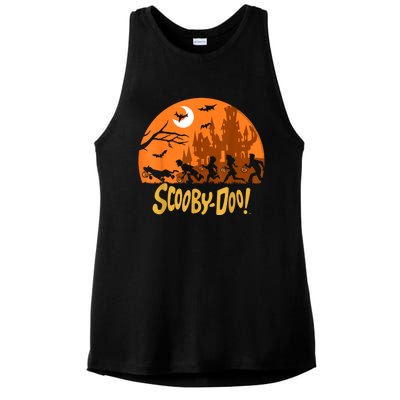 The Gang Halloween Logo Ladies PosiCharge Tri-Blend Wicking Tank