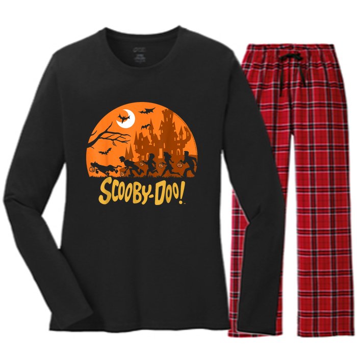 The Gang Halloween Logo Women's Long Sleeve Flannel Pajama Set 