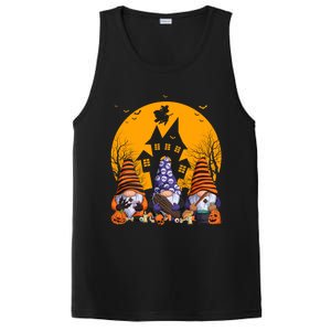 Three Gnomes Happy Halloween Fall Party Spooky Gnomes Great Gift PosiCharge Competitor Tank