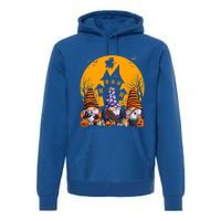 Three Gnomes Happy Halloween Fall Party Spooky Gnomes Great Gift Premium Hoodie