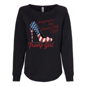 Trump Girl High Heels Stilettos Trump Inauguration Day 2025 Patriotic Fashion Womens California Wash Sweatshirt