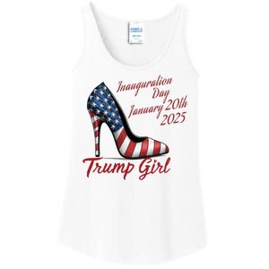 Trump Girl High Heels Stilettos Trump Inauguration Day 2025 Patriotic Fashion Ladies Essential Tank