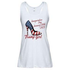 Trump Girl High Heels Stilettos Trump Inauguration Day 2025 Patriotic Fashion Ladies Essential Flowy Tank