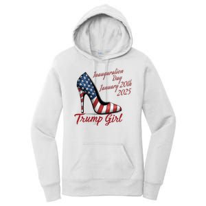 Trump Girl High Heels Stilettos Trump Inauguration Day 2025 Patriotic Fashion Women's Pullover Hoodie