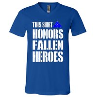 This Gift Honors Fallen Heroes Cool Gift V-Neck T-Shirt