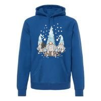 Three Gnomes Holiday Elves Christmas Gift Premium Hoodie