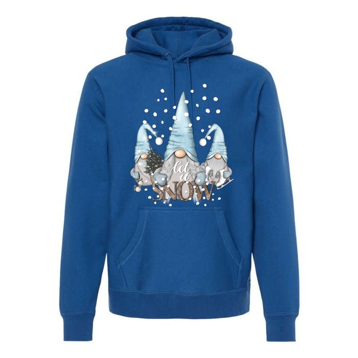 Three Gnomes Holiday Elves Christmas Gift Premium Hoodie