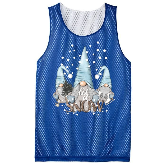 Three Gnomes Holiday Elves Christmas Gift Mesh Reversible Basketball Jersey Tank