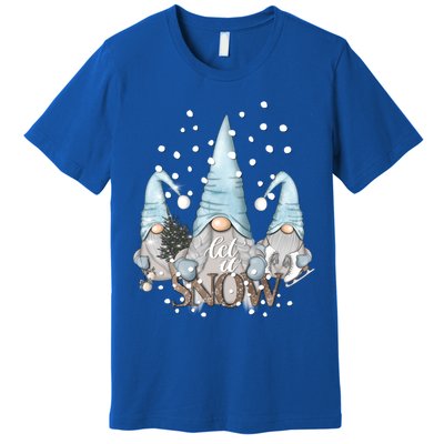 Three Gnomes Holiday Elves Christmas Gift Premium T-Shirt