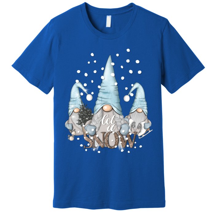 Three Gnomes Holiday Elves Christmas Gift Premium T-Shirt