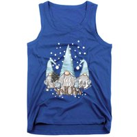 Three Gnomes Holiday Elves Christmas Gift Tank Top