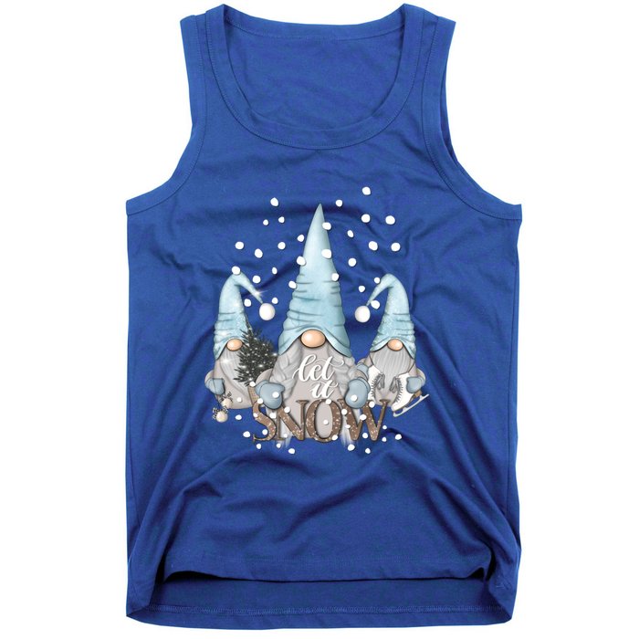 Three Gnomes Holiday Elves Christmas Gift Tank Top