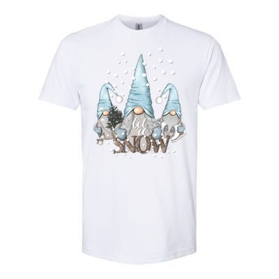 Three Gnomes Holiday Elves Christmas Gift Softstyle CVC T-Shirt