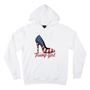 Trump Girl High Heel Stilettos American Flag Trump 2024 Hoodie