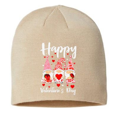 Three Gnomes Hearts Happy Valentines Day Sustainable Beanie