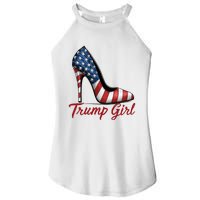 Trump Girl High Heel Stilettos American Flag Trump 2024 Women's Perfect Tri Rocker Tank