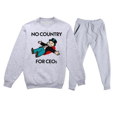 That Go Hard No Country For Ceos Premium Crewneck Sweatsuit Set