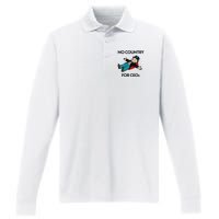 That Go Hard No Country For Ceos Performance Long Sleeve Polo